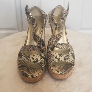 Guess cork wedges